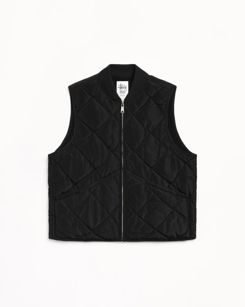 Insulated Vest Mens Sleeveless In Black