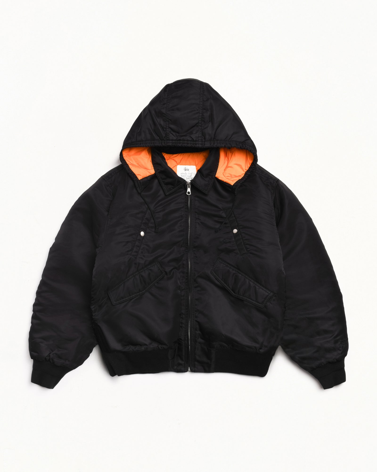 Flight Bomber – Black | Outerwear | Stüssy UK
