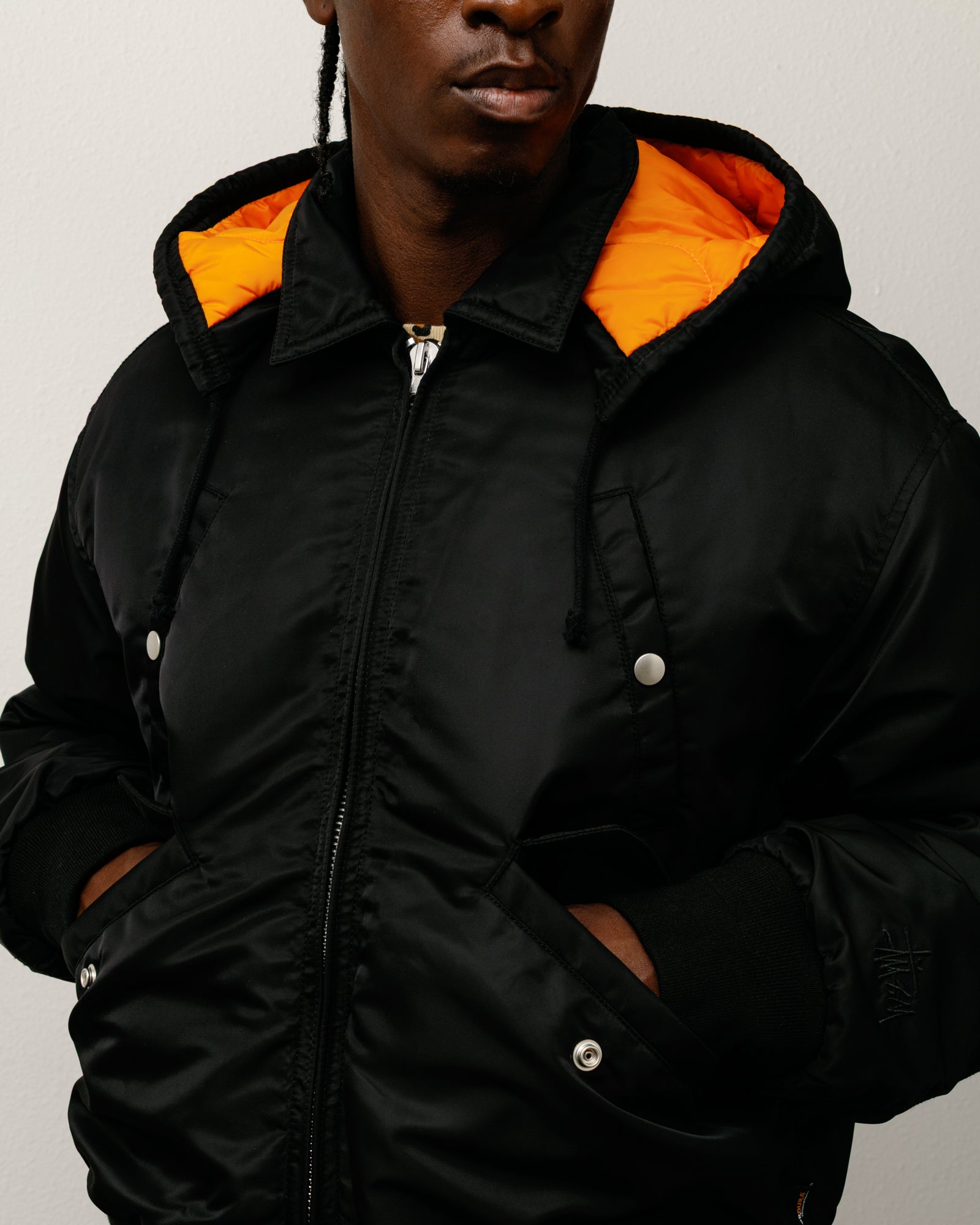 Flight Bomber – Black | Outerwear | Stüssy UK