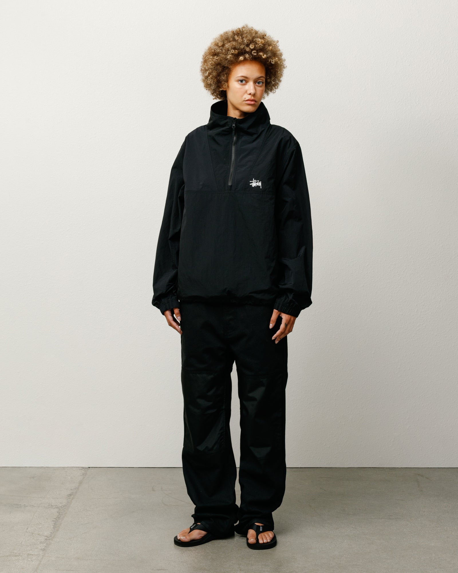 stussy WARM UP PULLOVER Mサイズ Warm Up Pullover – Black | Outerwear | Stüssy UK