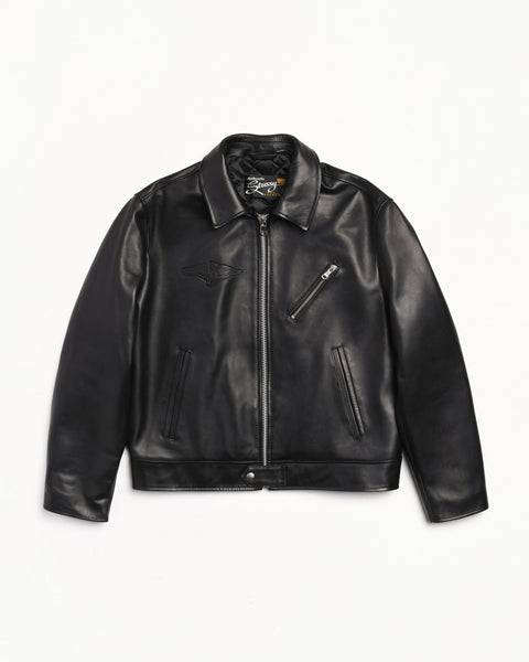 Biker Jacket Mens Long Sleeve In Black
