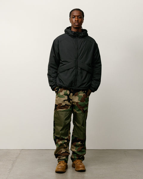 【BLACK2】Hooded padded jkt Insulated Hooded Jacket – Black | Outerwear | Stüssy UK