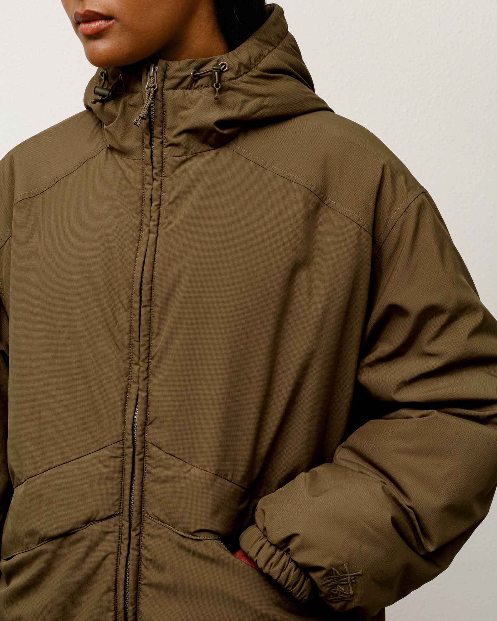 Insulated Hooded Jacket – Olive | Outerwear | Stüssy UK