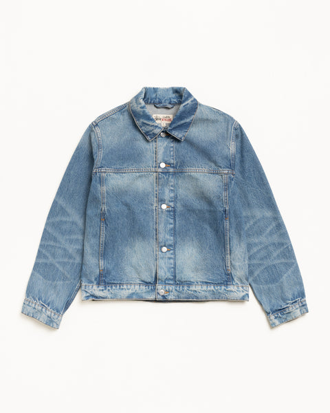 Trucker Jacket Denim in weekend wash – Stüssy UK
