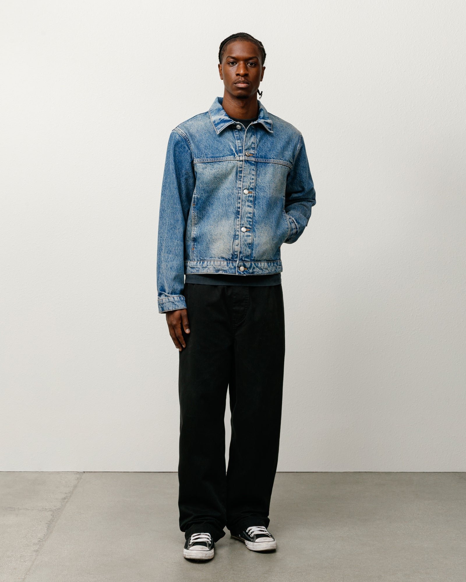 Trucker Jacket Denim in weekend wash – Stüssy UK