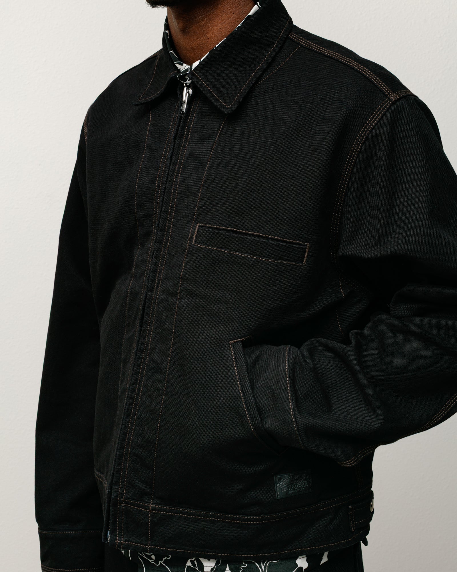 Work Jacket Collared – Black | Outerwear | Stüssy UK
