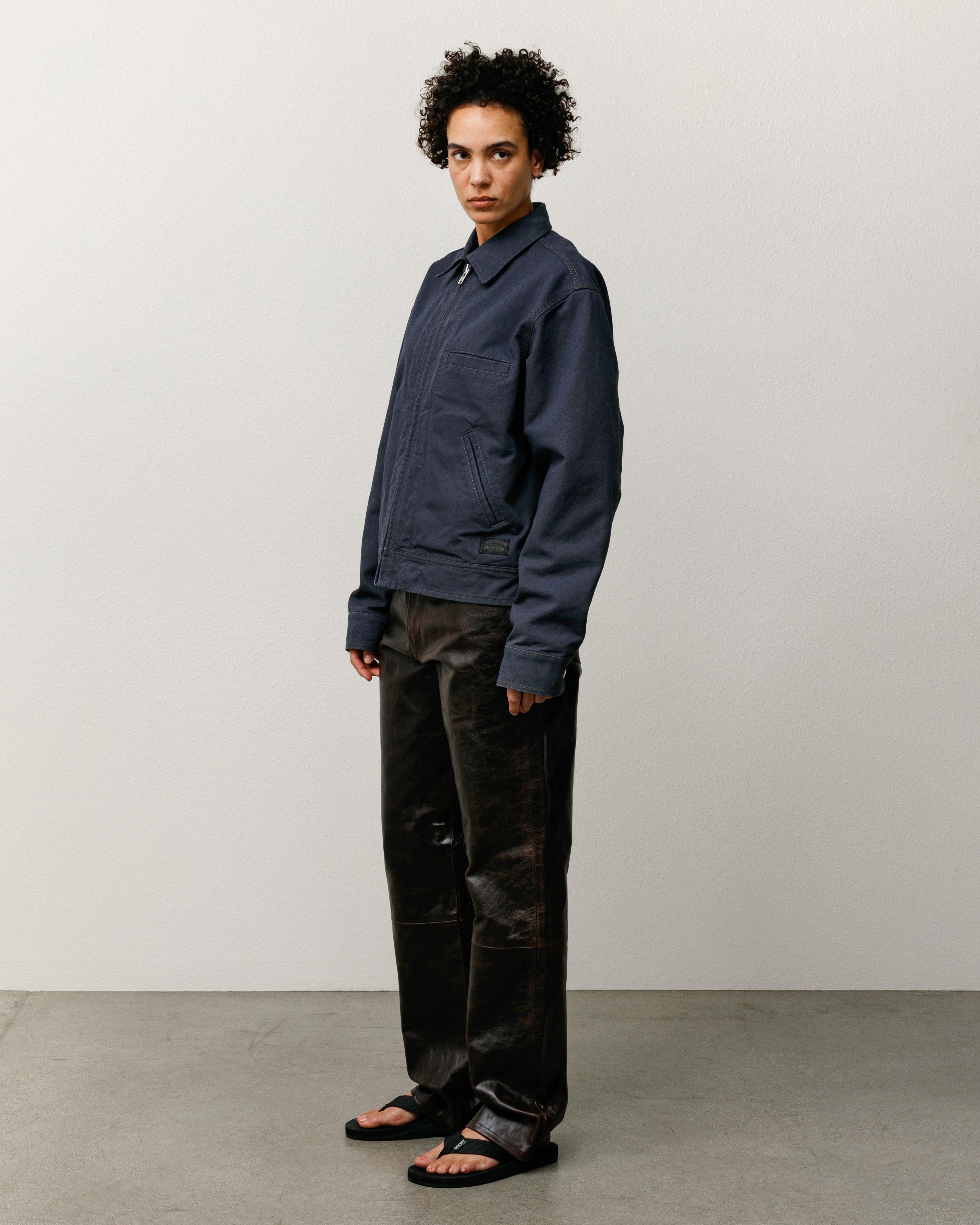 Work Jacket Collared – Blue | Outerwear | Stüssy UK