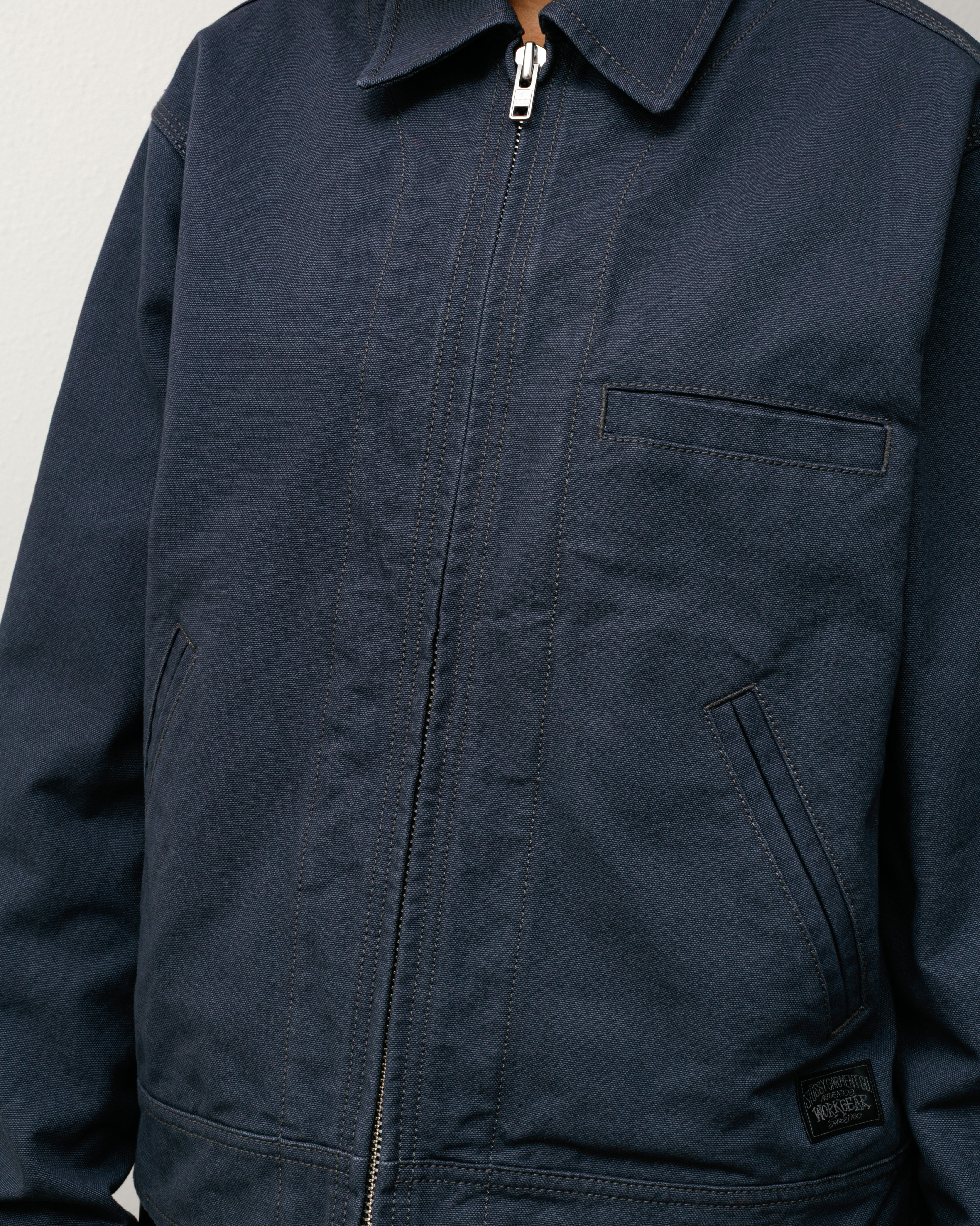 Work Jacket Collared – Blue | Outerwear | Stüssy UK