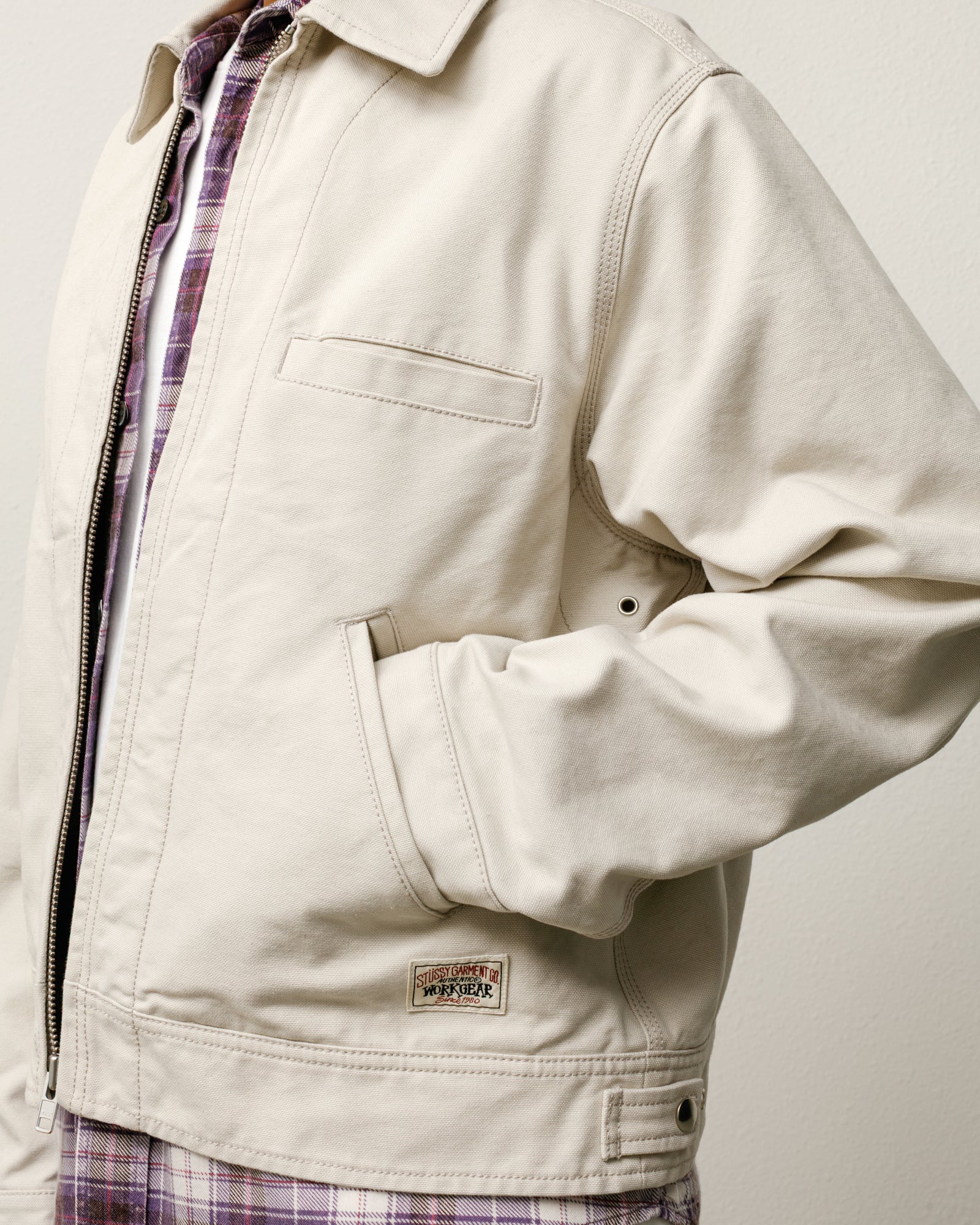 Work Jacket Collared – Stone | Outerwear | Stüssy UK