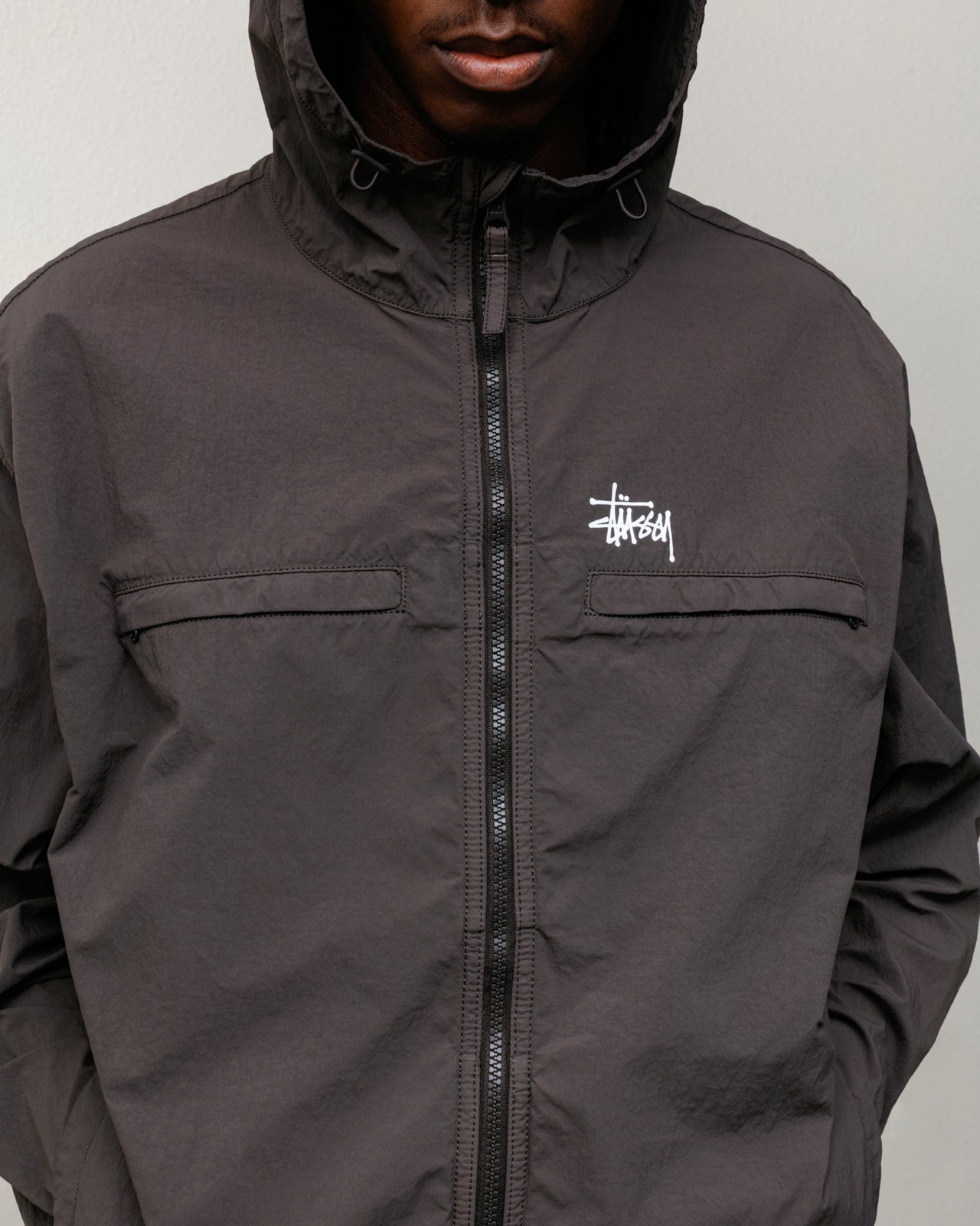 Lightweight Hooded Jacket – Brown | Outerwear | Stüssy UK