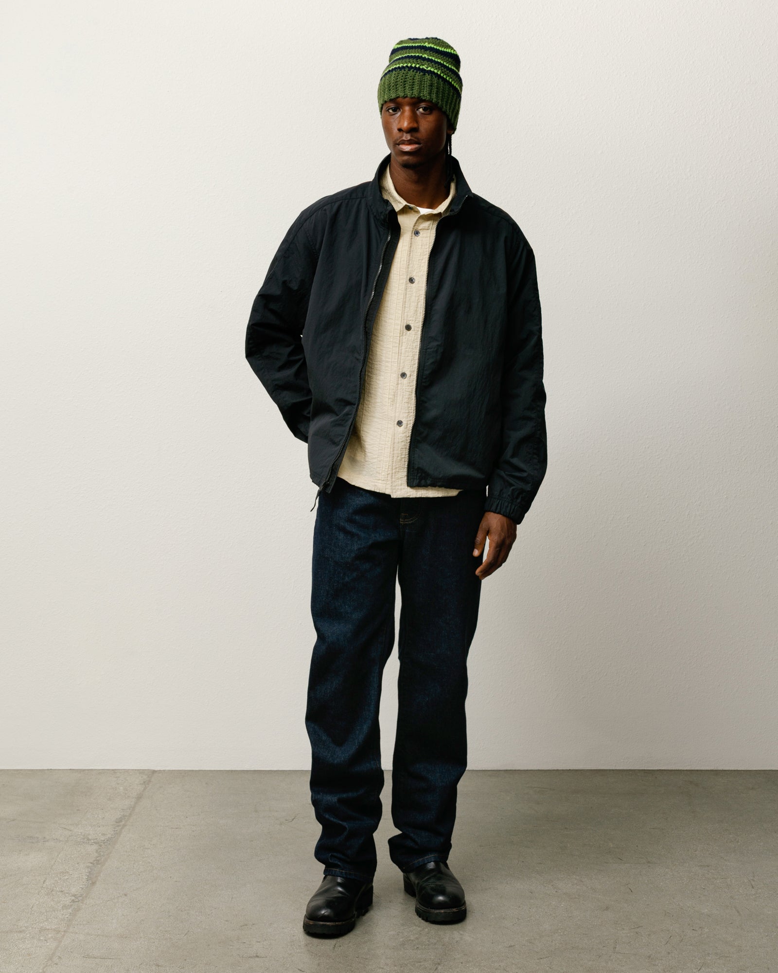 Lightweight Mock Jacket - Black | Outerwear | Stüssy UK