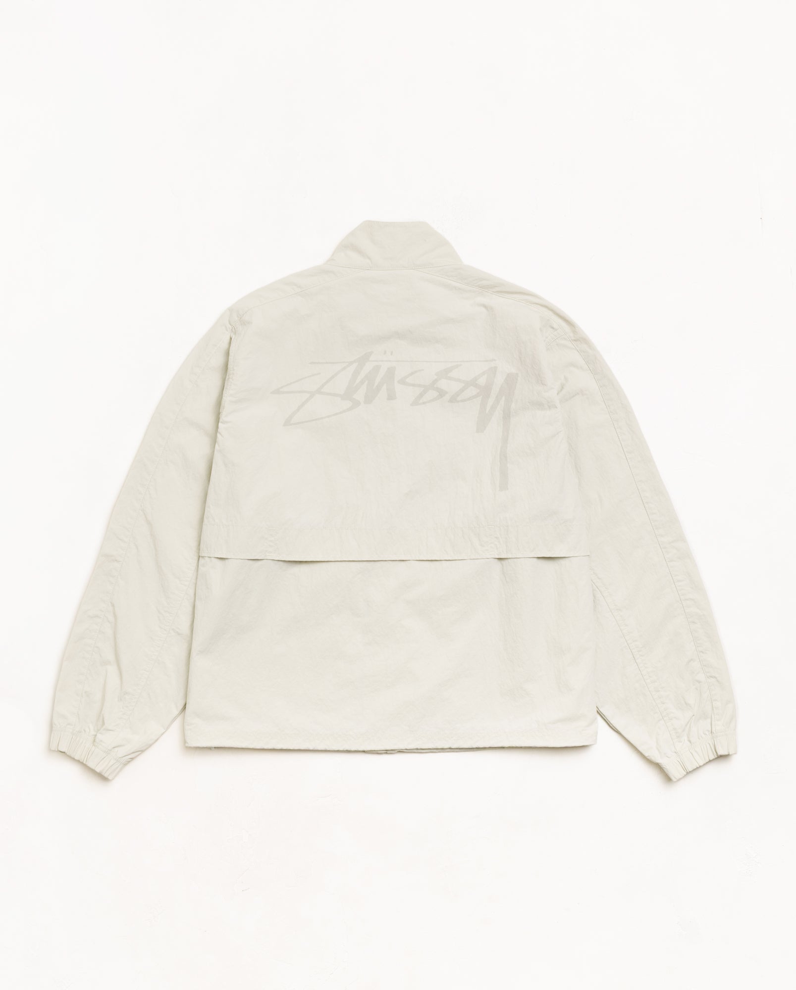 Lightweight Mock Jacket Unisex Long Sleeve In Bone
