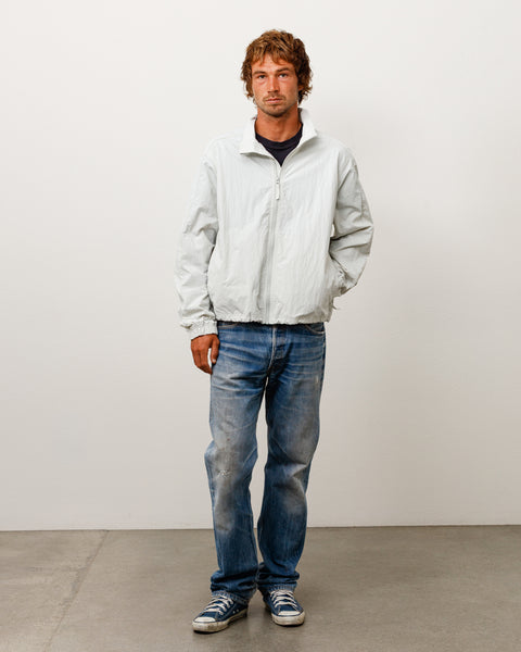 Lightweight Mock Jacket Unisex Long Sleeve In Bone