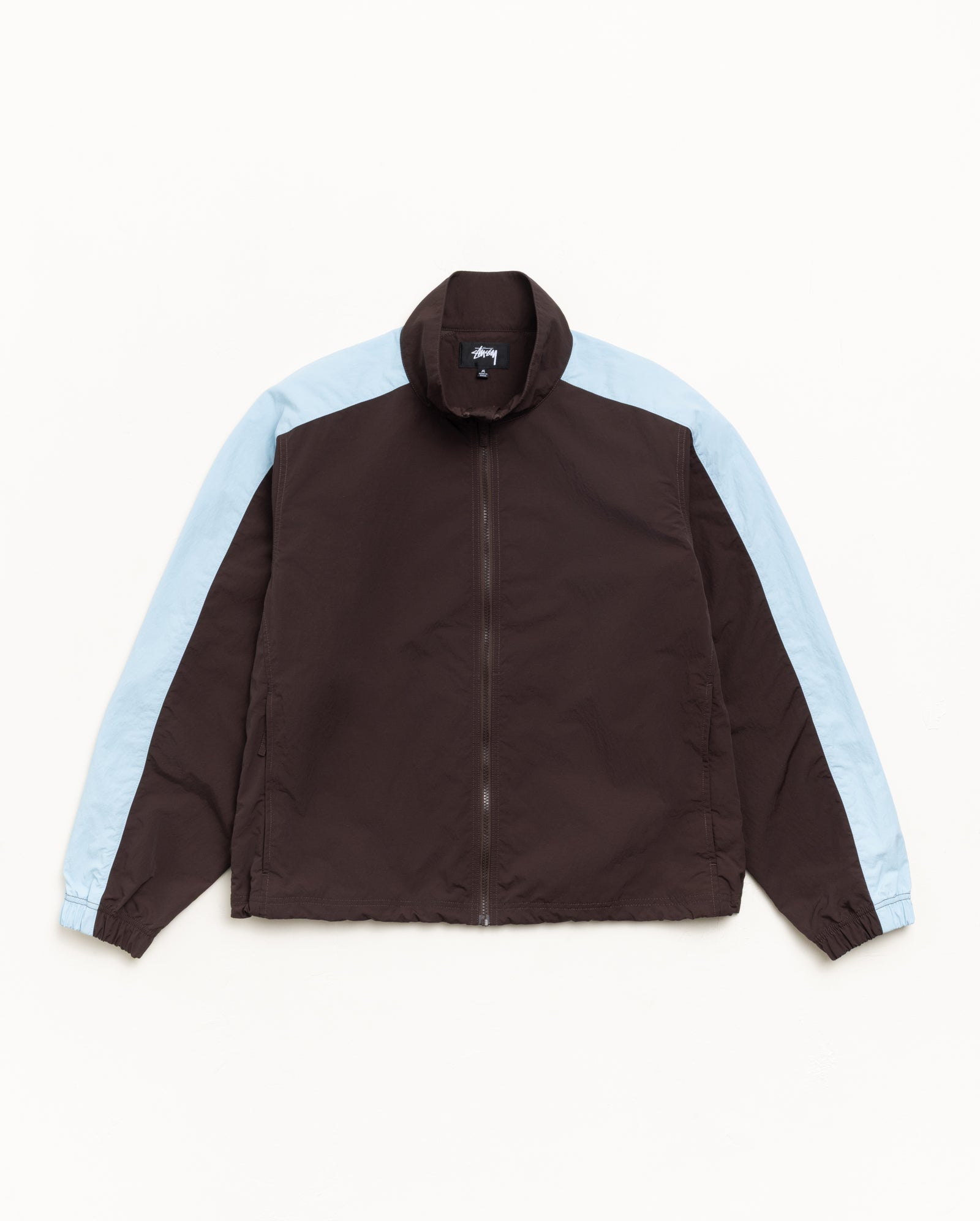 Lightweight Mock Jacket Mens Long Sleeve In Brown