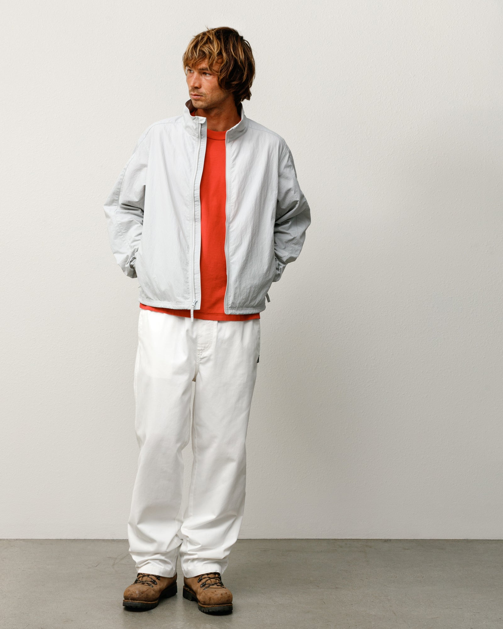 Lightweight Mock Jacket – Grey | Outerwear | Stüssy UK