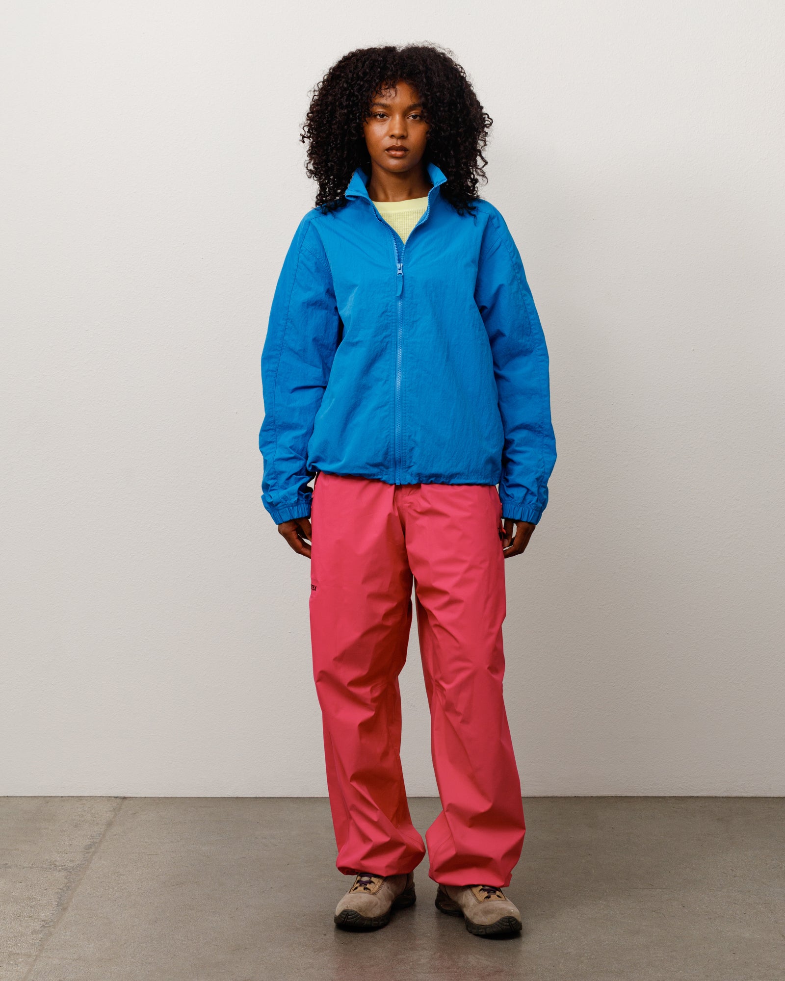 Lightweight Mock Jacket Unisex Long Sleeve In Ocean