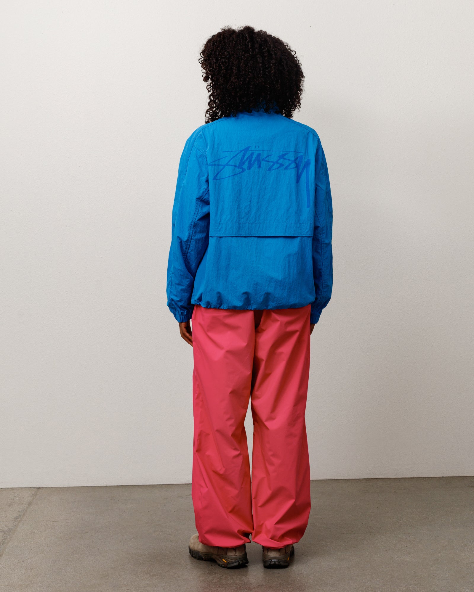 Lightweight Mock Jacket Unisex Long Sleeve In Ocean