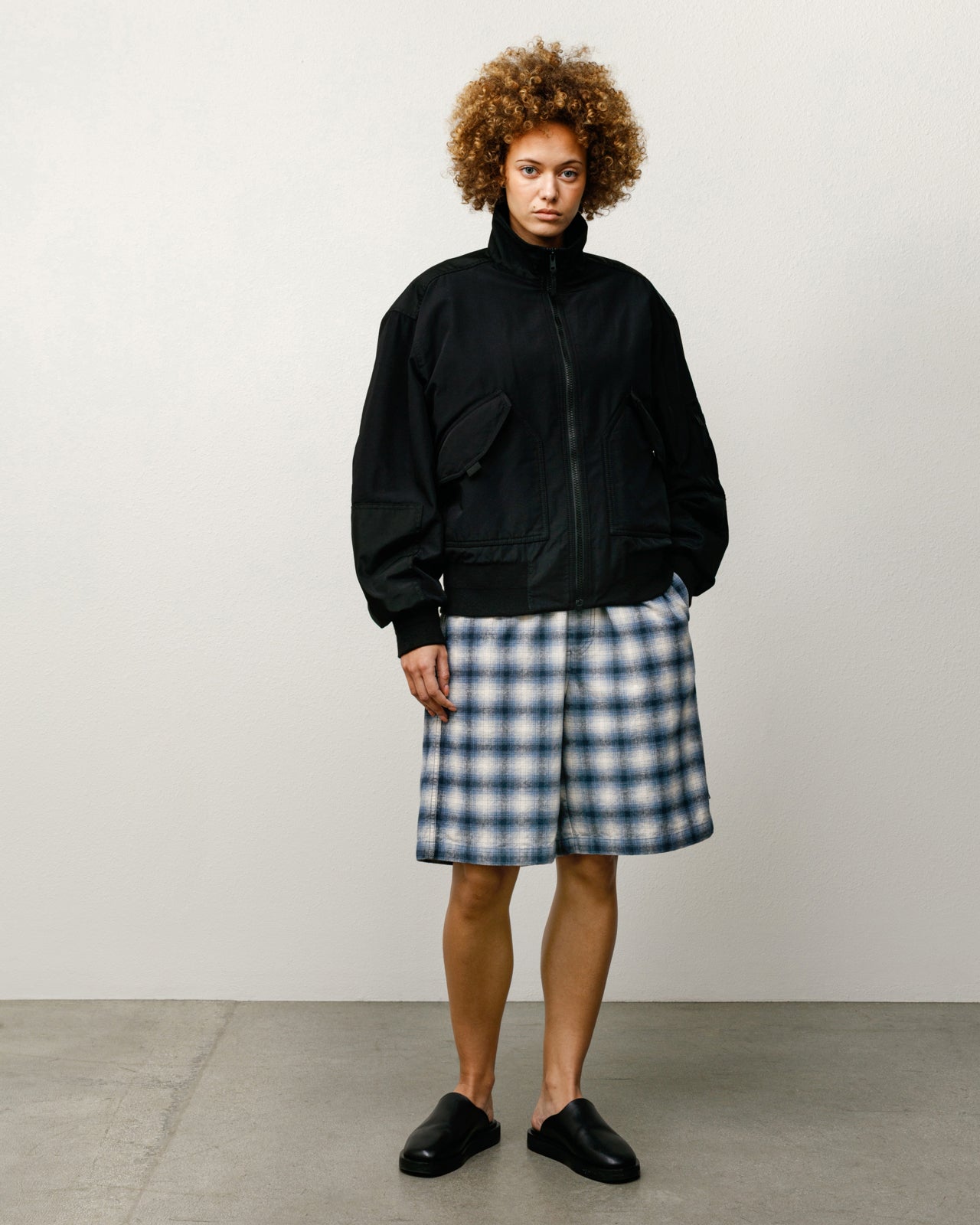 Mock Neck Flight Bomber – Black | Outerwear | Stüssy UK