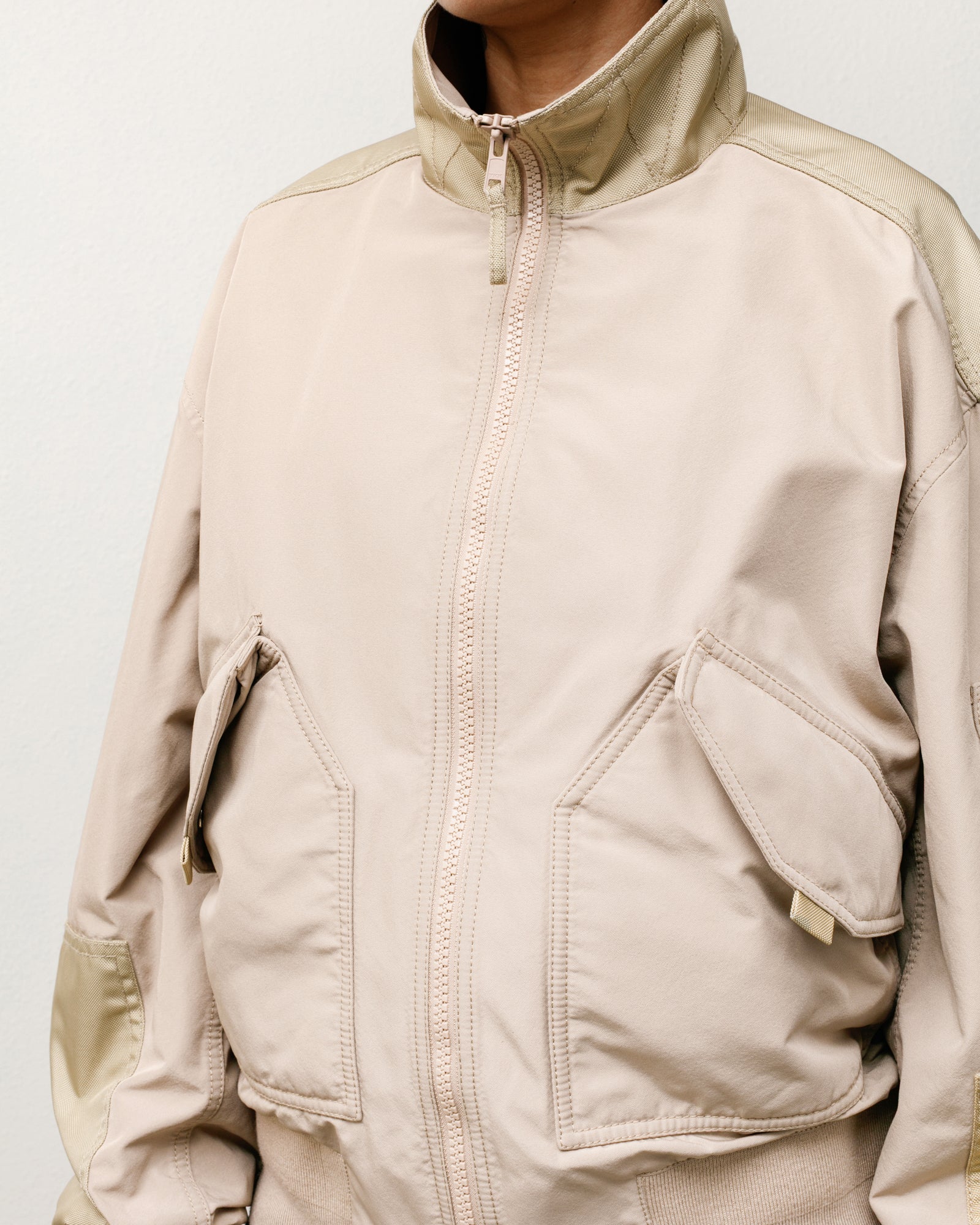 Mock Neck Flight Bomber – Khaki | Outerwear | Stüssy UK