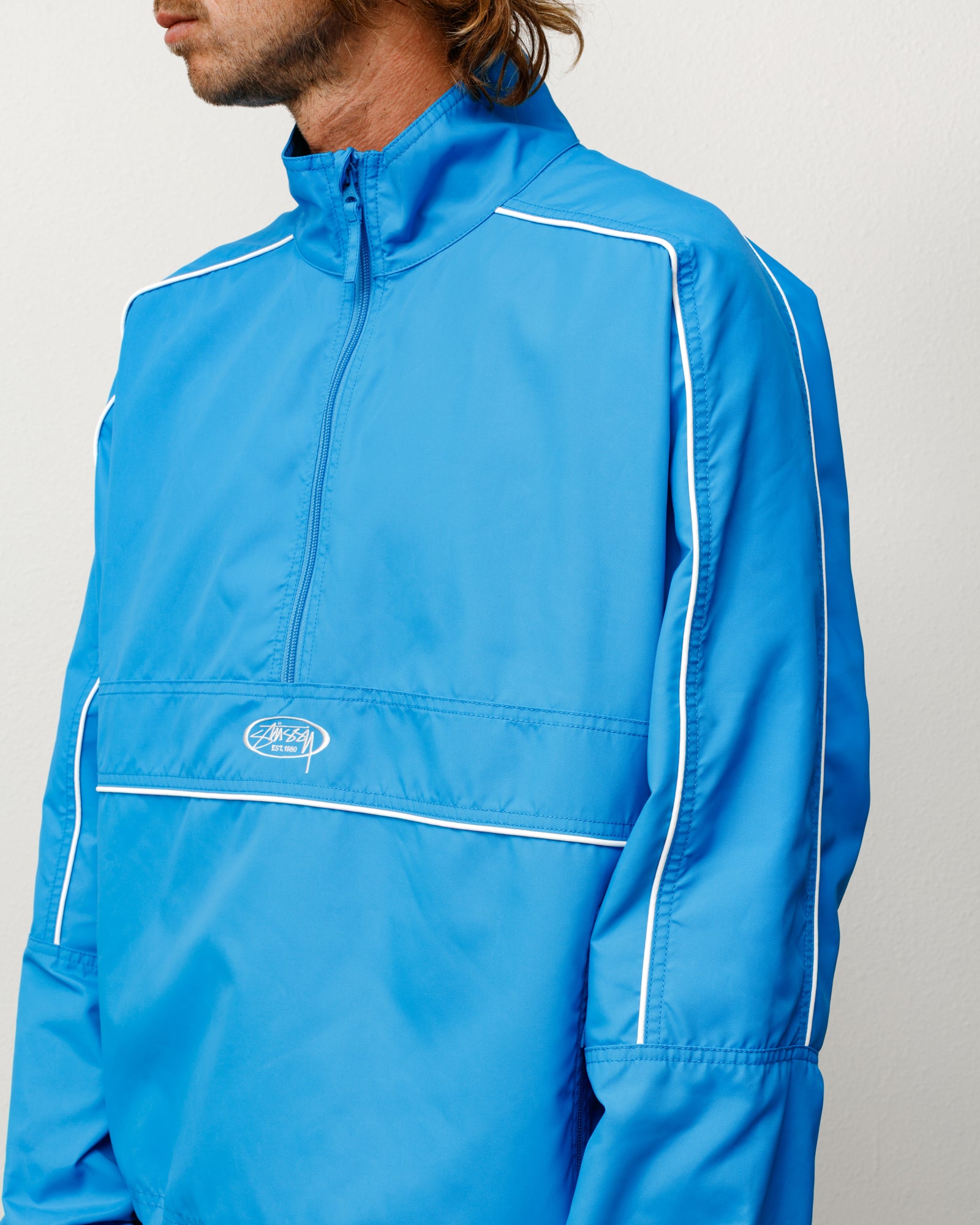 Lightweight Pullover Jacket – Blue | Outerwear | Stüssy UK