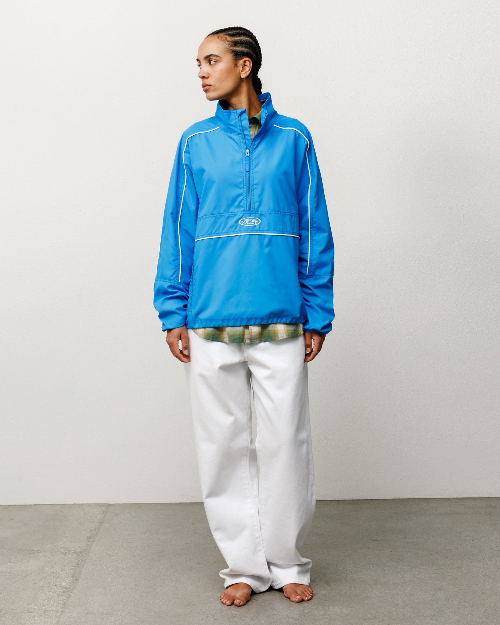 Lightweight Pullover Jacket – Blue | Outerwear | Stüssy UK