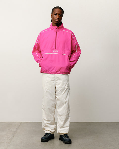 Lightweight Pullover Jacket Mens Long Sleeve in the colour Pink