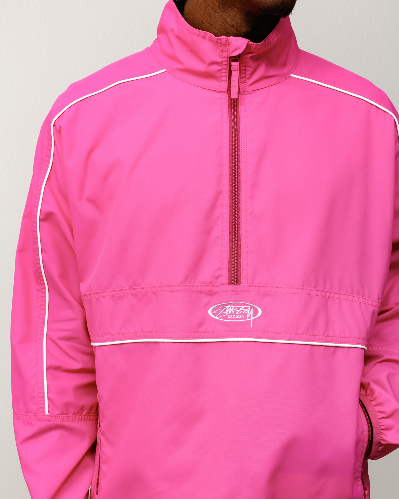 Lightweight Pullover Jacket – Pink | Outerwear | Stüssy UK