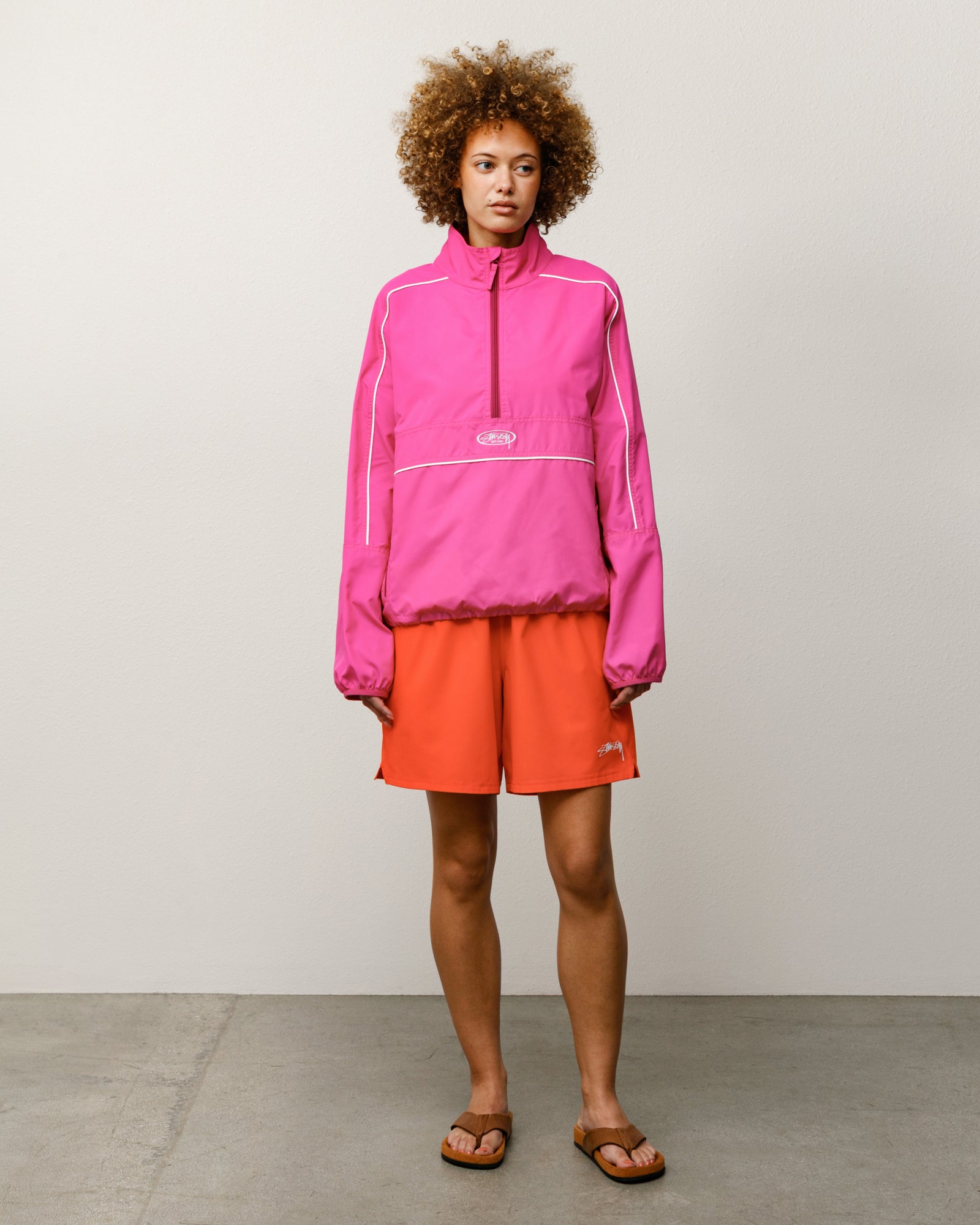 Lightweight Pullover Jacket Outerwear in the colour Pink