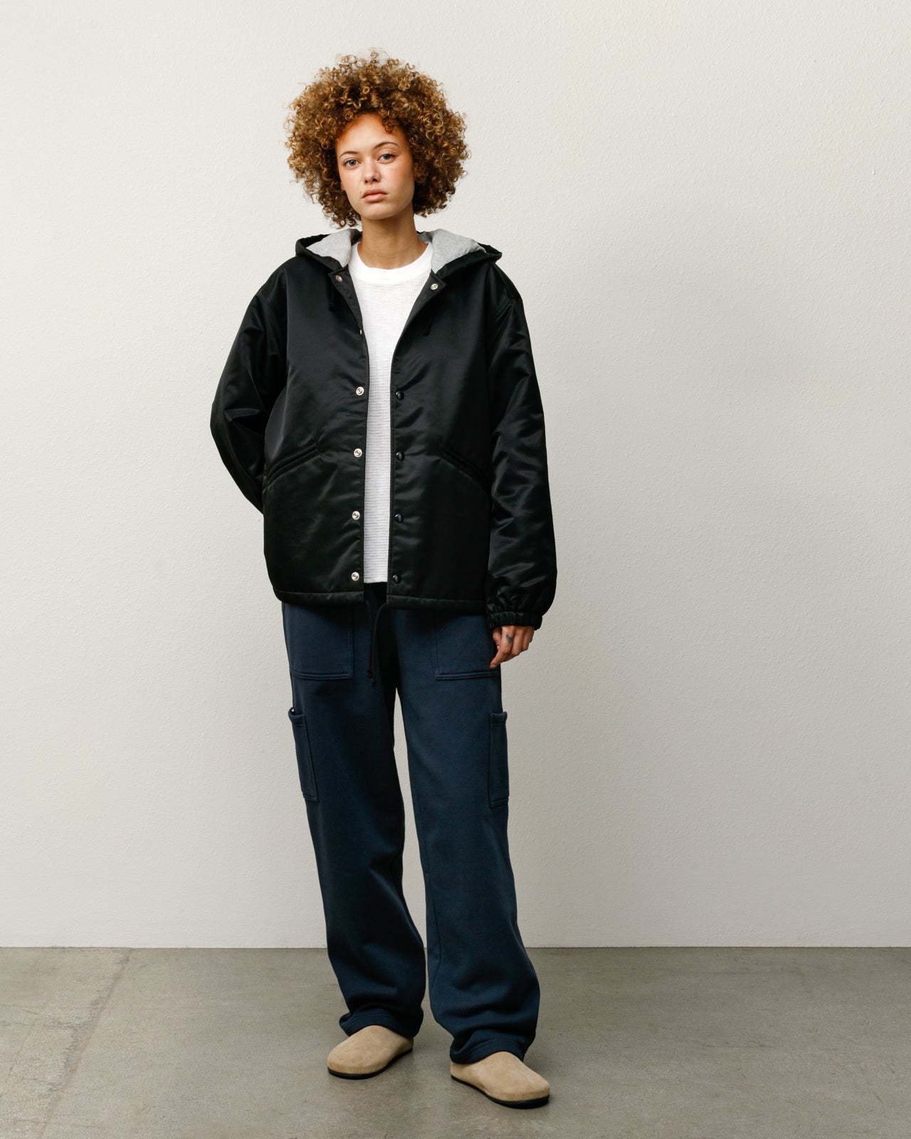 Hooded Coaches Jacket – Black | Outerwear | Stüssy UK