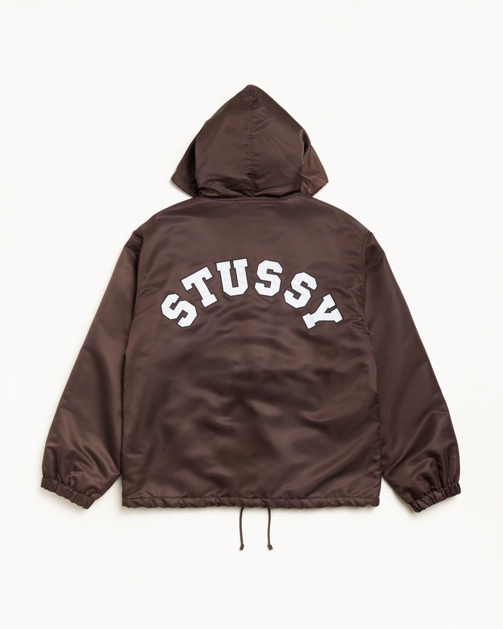Hooded Coaches Jacket – Brown | Outerwear | Stüssy UK