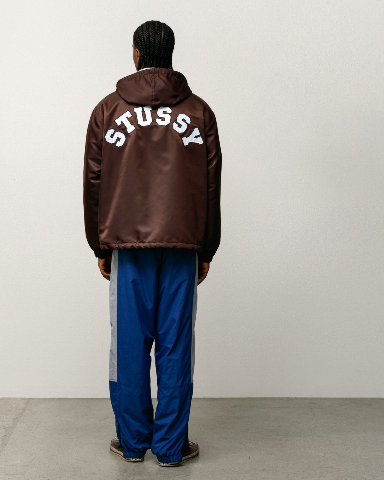 Hooded Coaches Jacket – Brown | Outerwear | Stüssy UK
