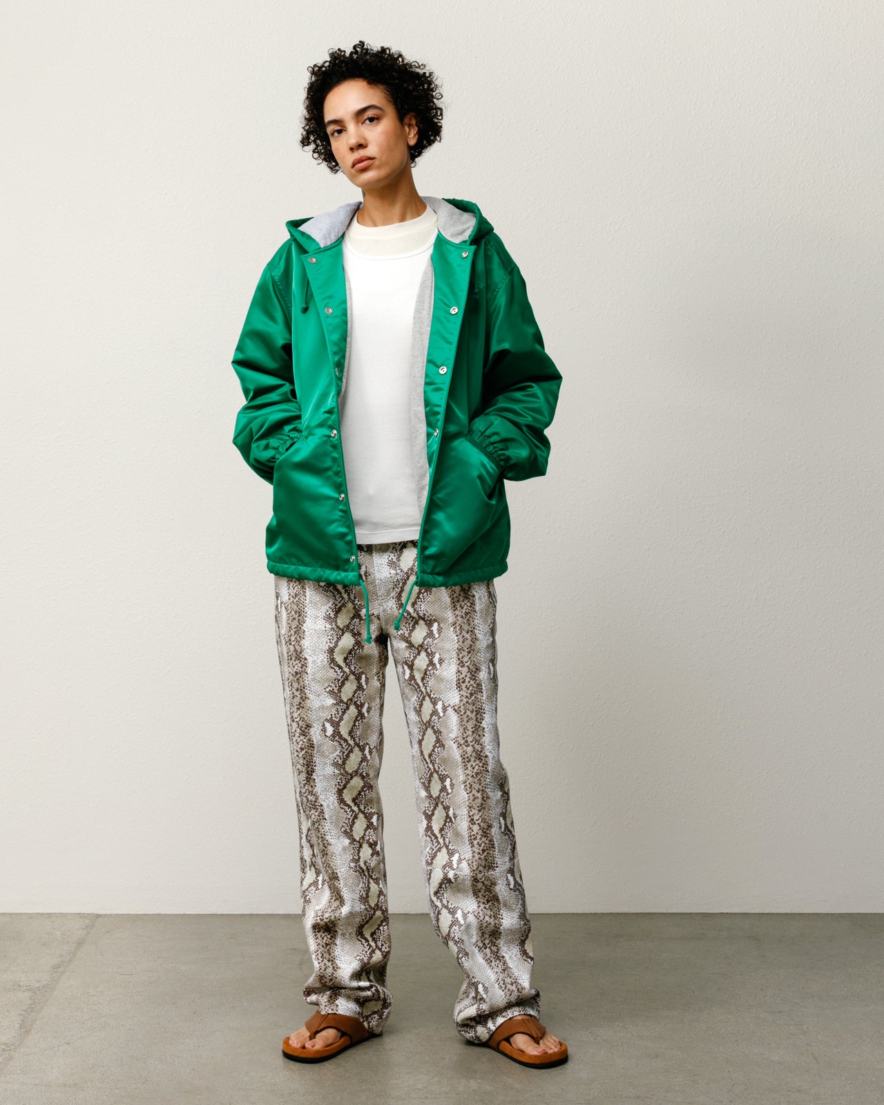 Hooded Coaches Jacket – Green | Outerwear | Stüssy UK