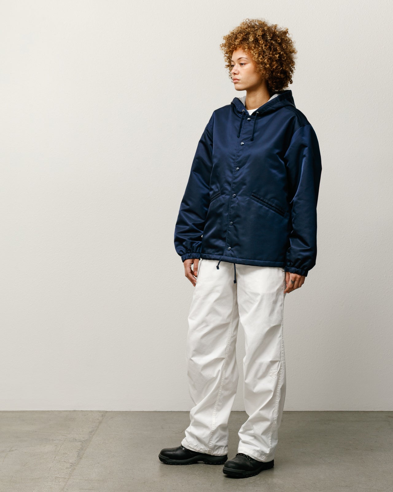 Hooded Coaches Jacket – Navy | Outerwear | Stüssy UK