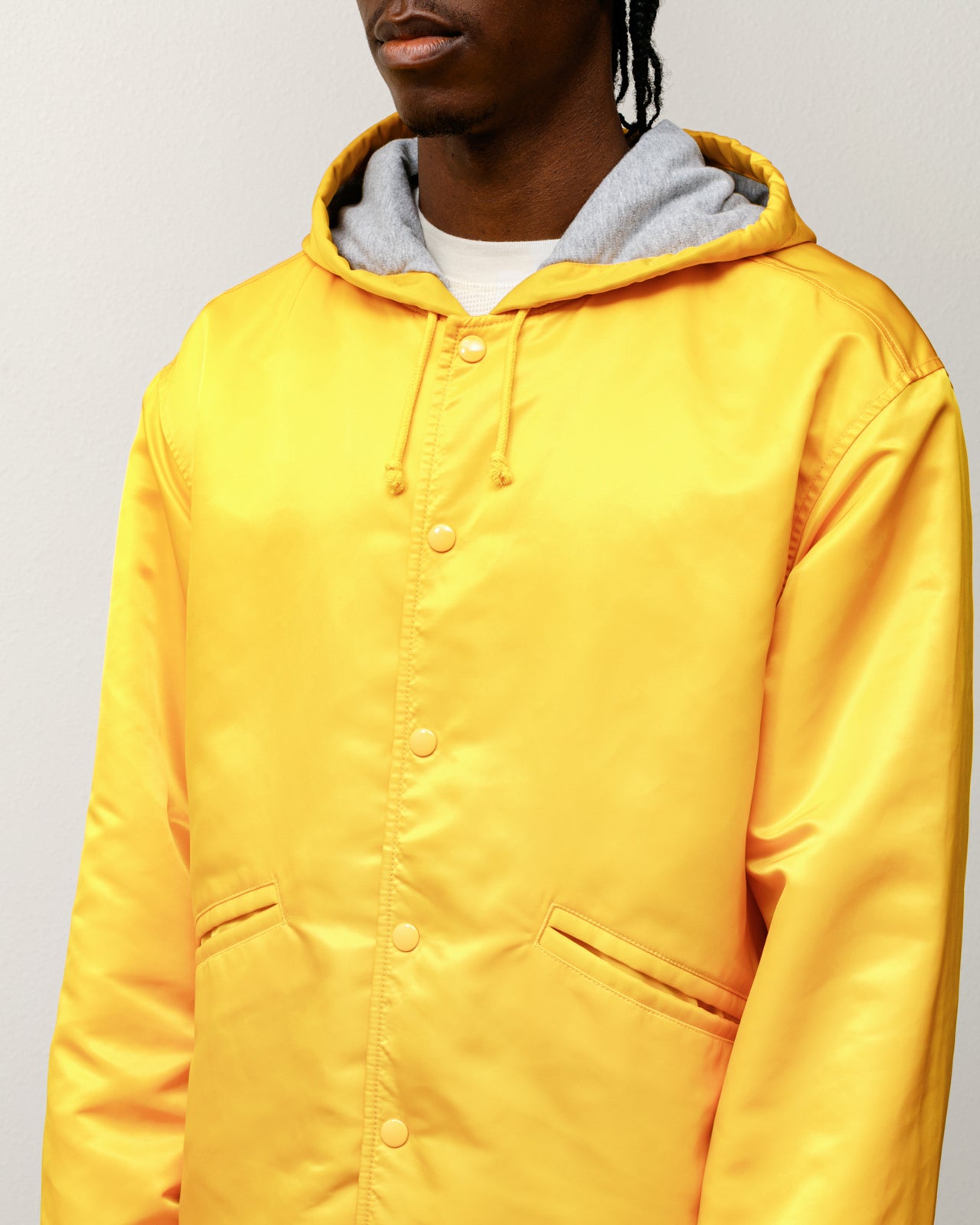 Hooded Coaches Jacket – Yellow | Outerwear | Stüssy UK