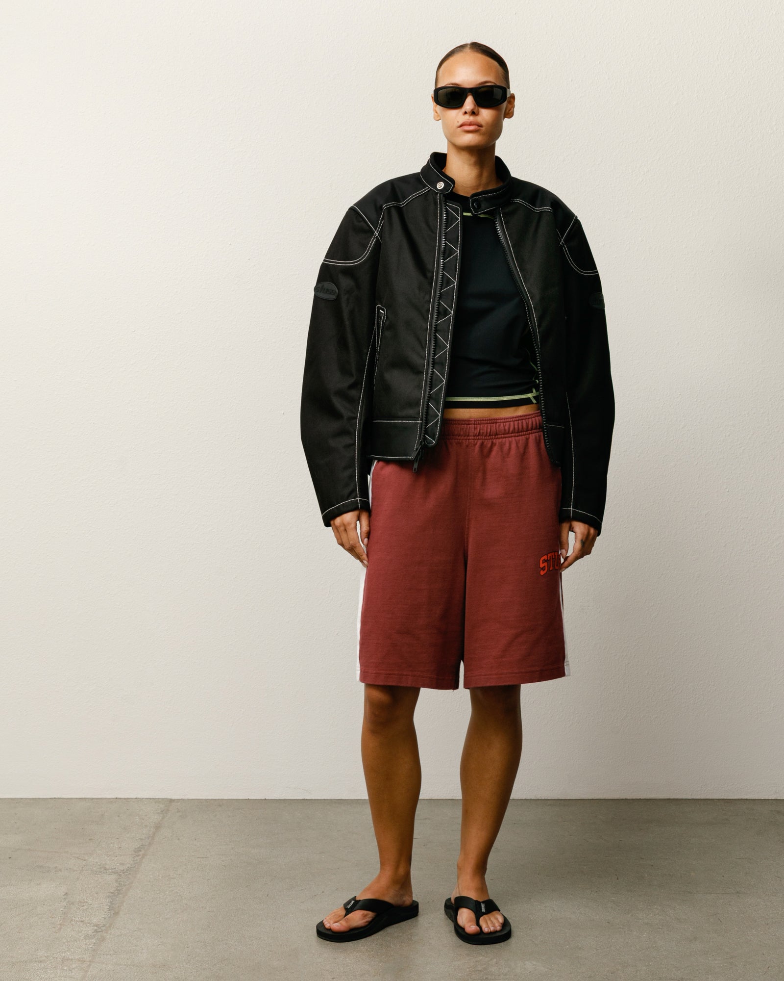 最終値下げ‼️STUSSY 23SS TWILL MOTO ZIP JACKET Moto Jacket – Black | Outerwear | Stüssy UK