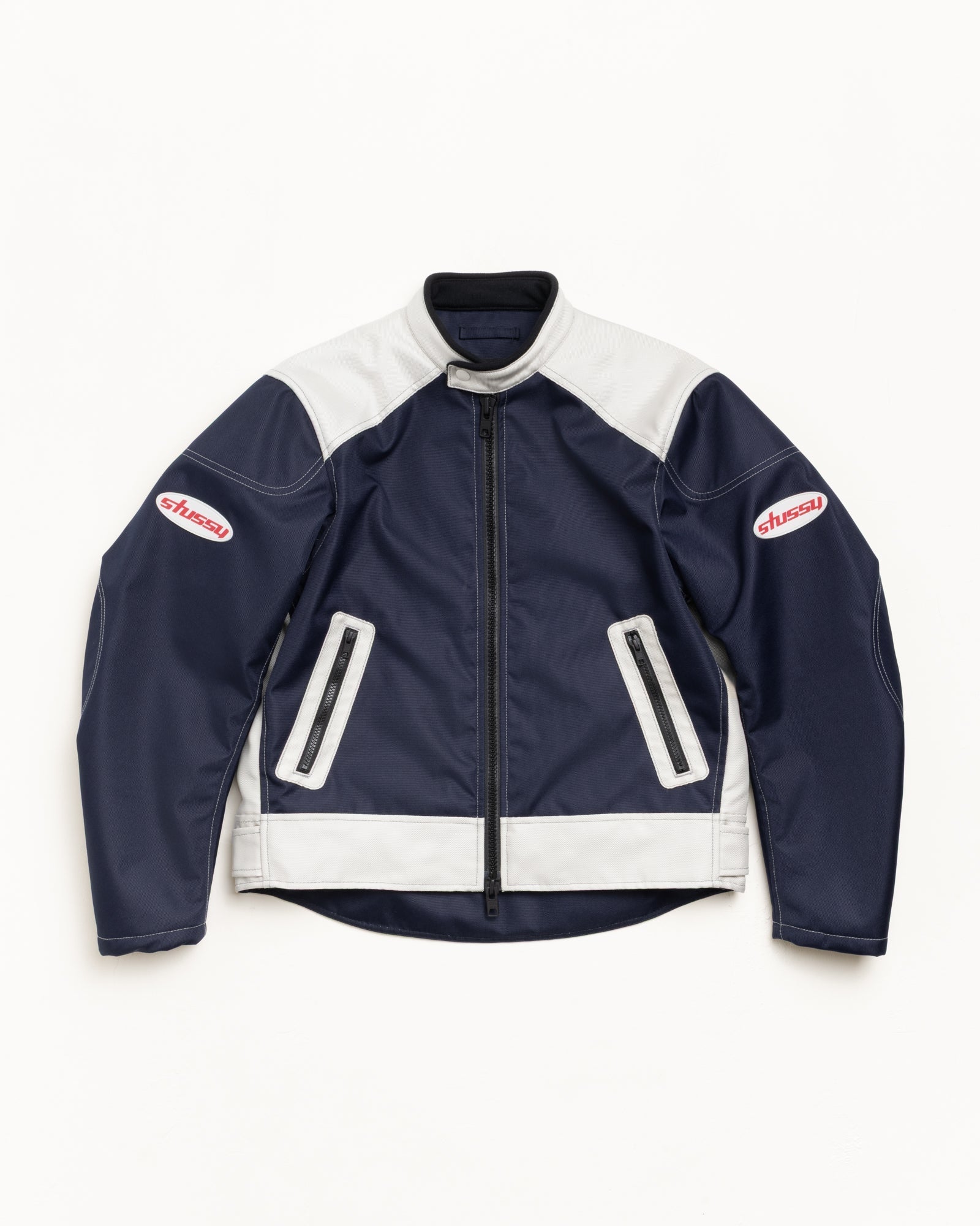 Moto Jacket Mens Long Sleeve In Navy