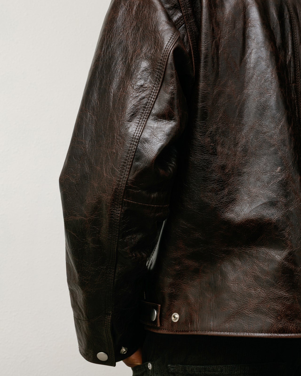 Garage Jacket Leather – Dark Brown | Outerwear | Stüssy UK