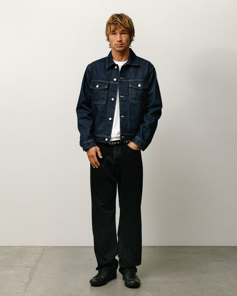 Lined Denim Trucker – Rinsed Indigo | Outerwear | Stüssy UK
