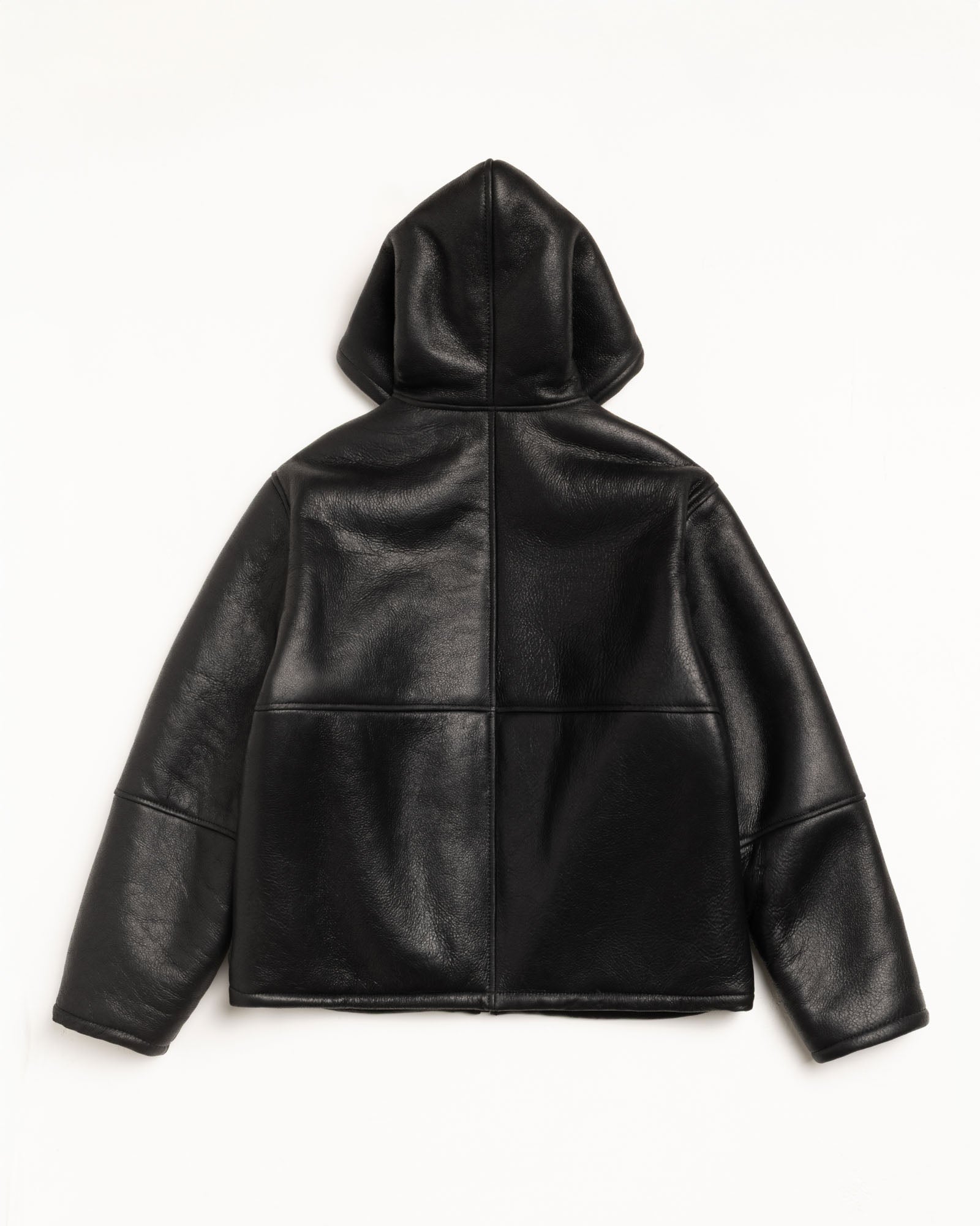 Shearling Hooded Jacket – Black | Outerwear | Stüssy UK