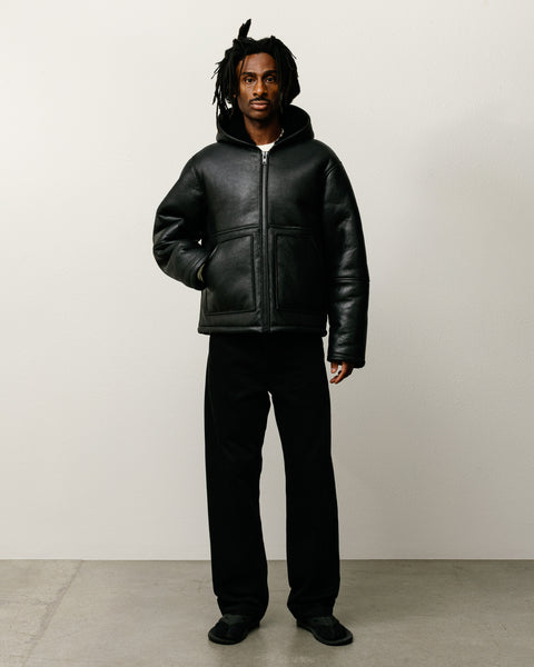 ジャケット・アウター 00s OLD STUSSY hooded leather jacket BK Shearling Hooded Jacket – Black | Outerwear | Stüssy UK