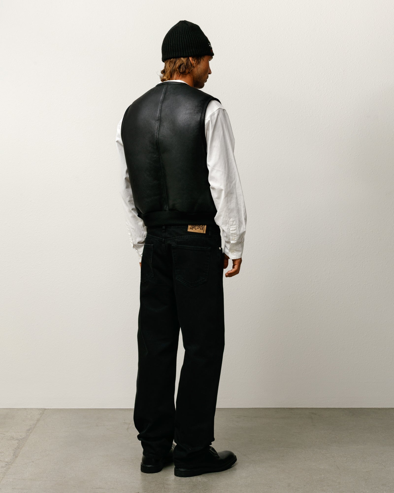 Shearling Vest – Black | Outerwear | Stüssy UK