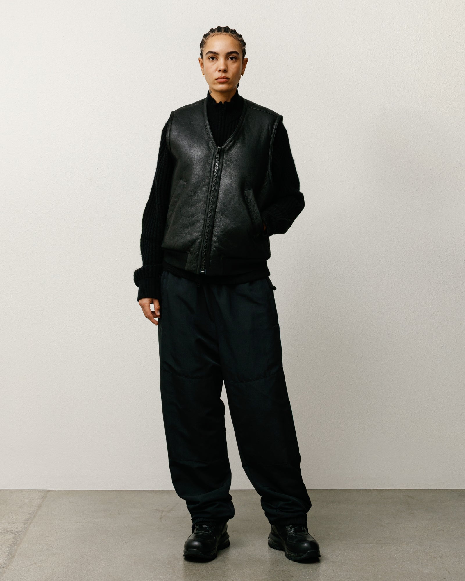 Shearling Vest – Black | Outerwear | Stüssy UK