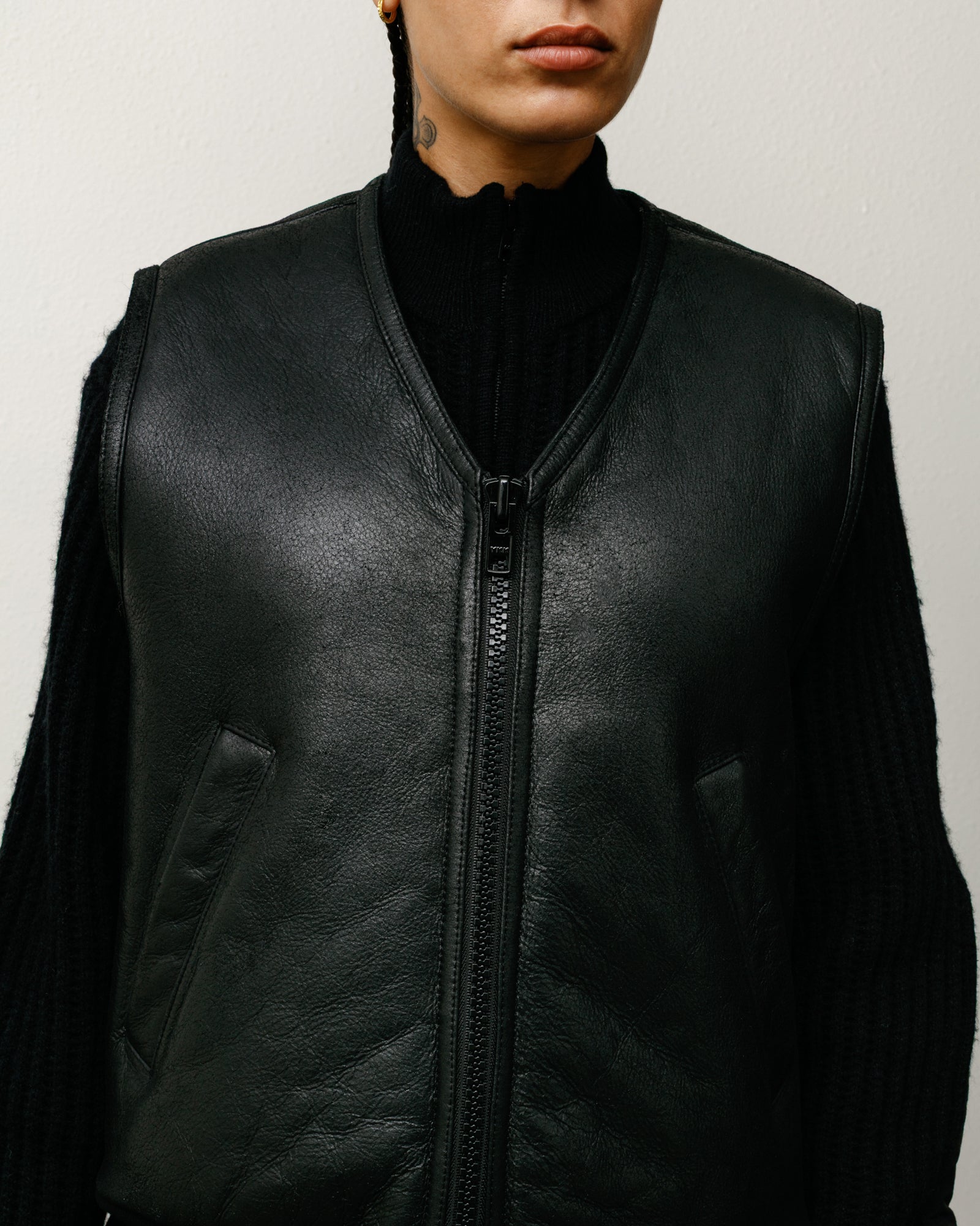 Shearling Vest – Black | Outerwear | Stüssy UK