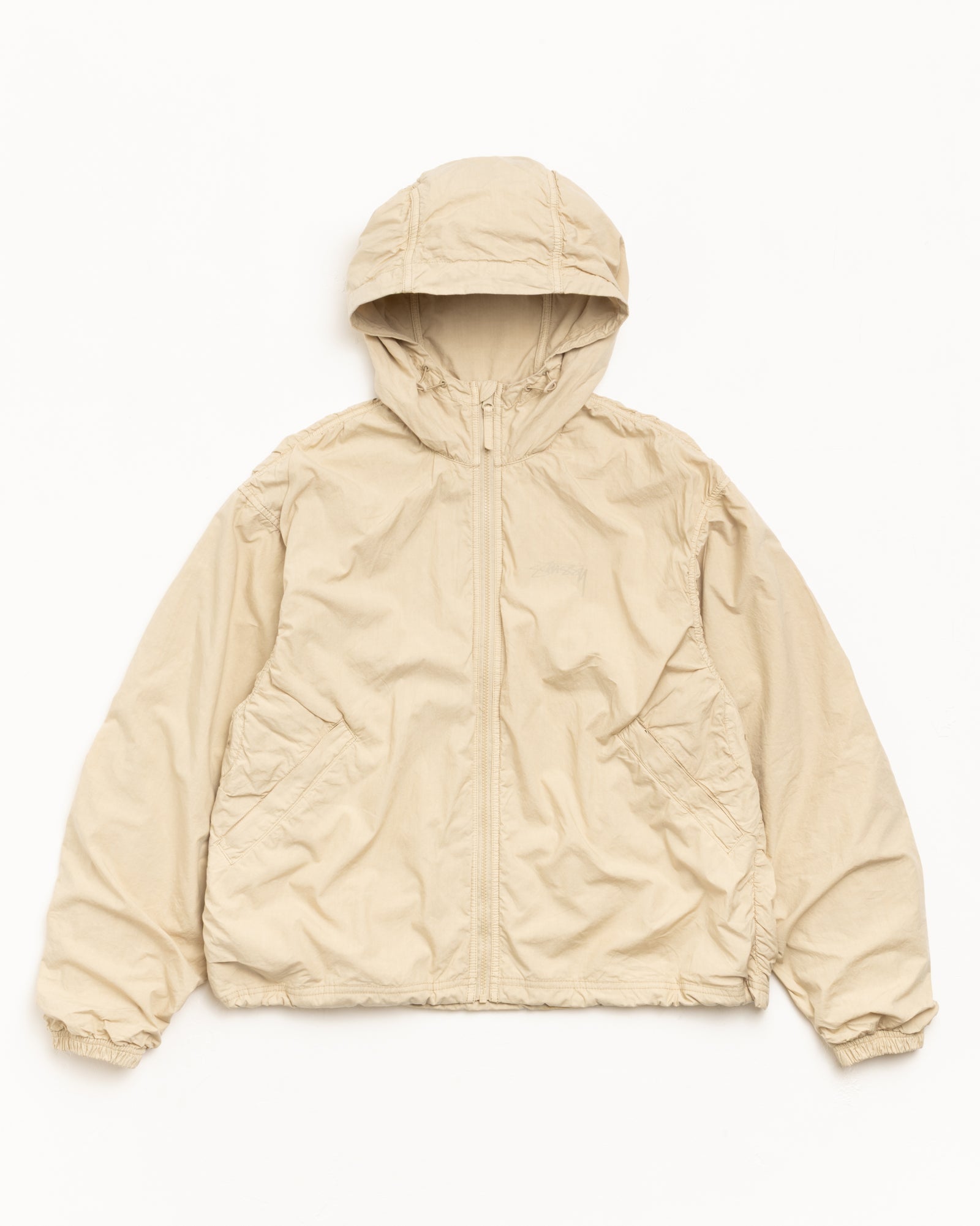 STUSSY 35thベースボールジャケット　ベージュ　L　フード　コットン Double Cotton Hooded Jacket – Sand | Outerwear | Stüssy UK
