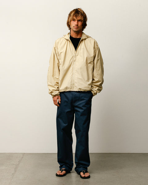 Stüssy Double Cotton Hooded Jacket Outerwear in the colour Sand