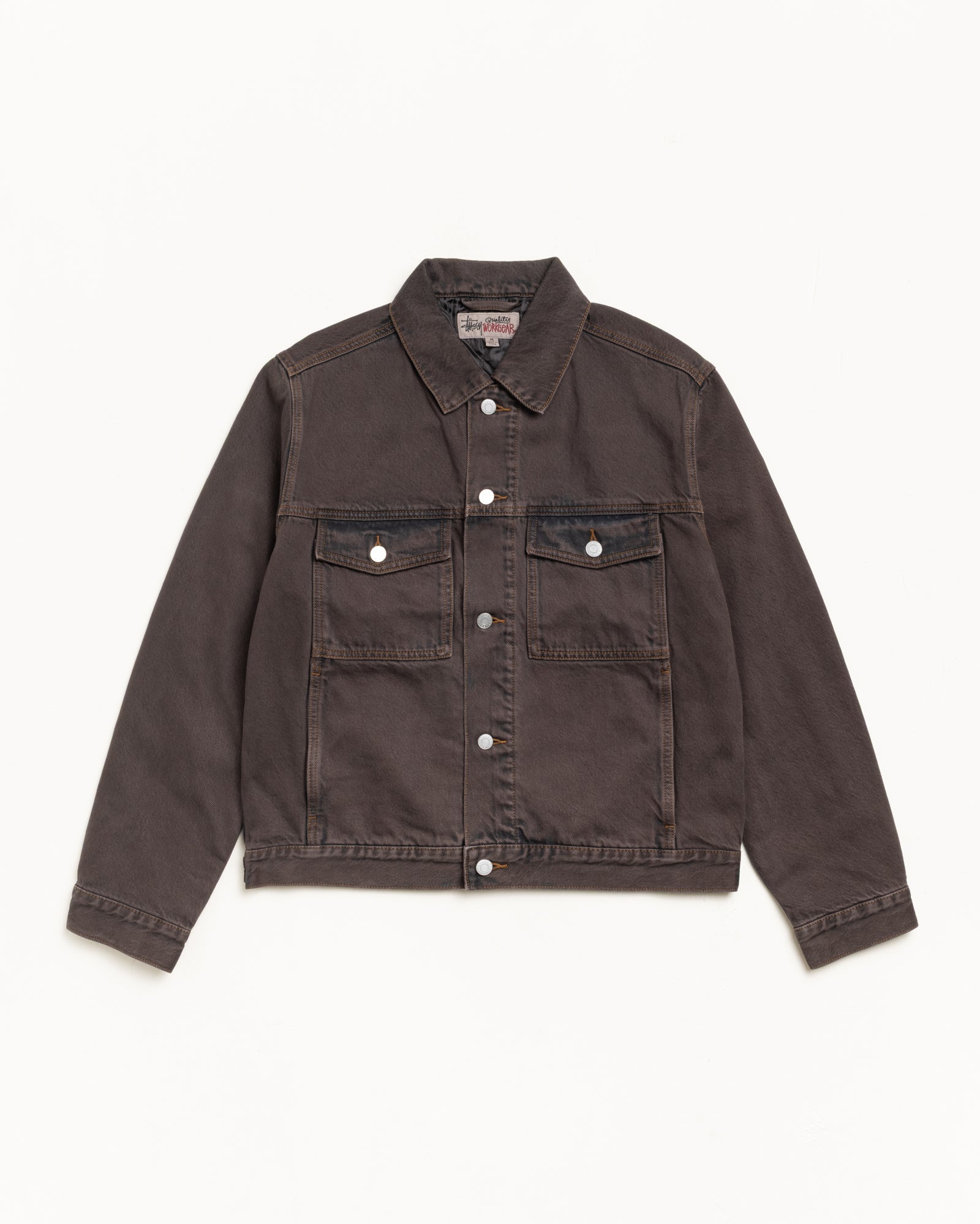 Lined Trucker Denim – Resin Wash Brown | Outerwear | Stüssy UK
