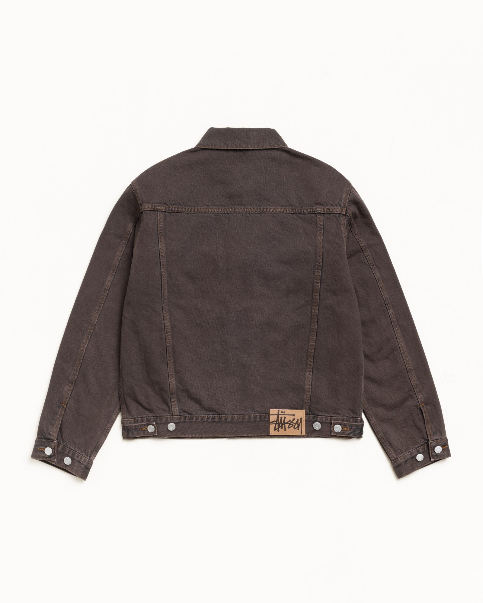 Lined Trucker Denim – Resin Wash Brown | Outerwear | Stüssy UK
