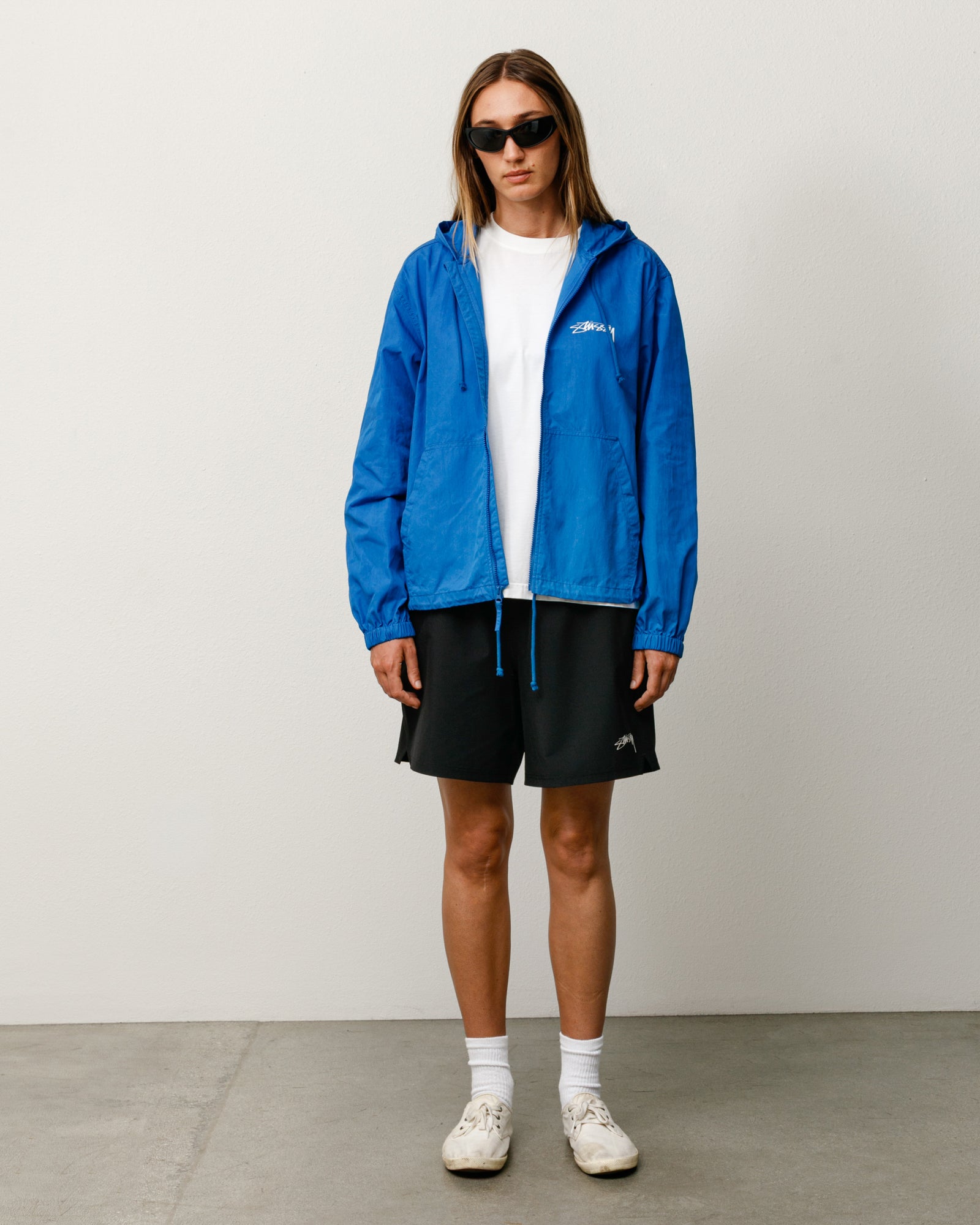 Beach Shell Cotton Wax Unisex Long Sleeve In Blue