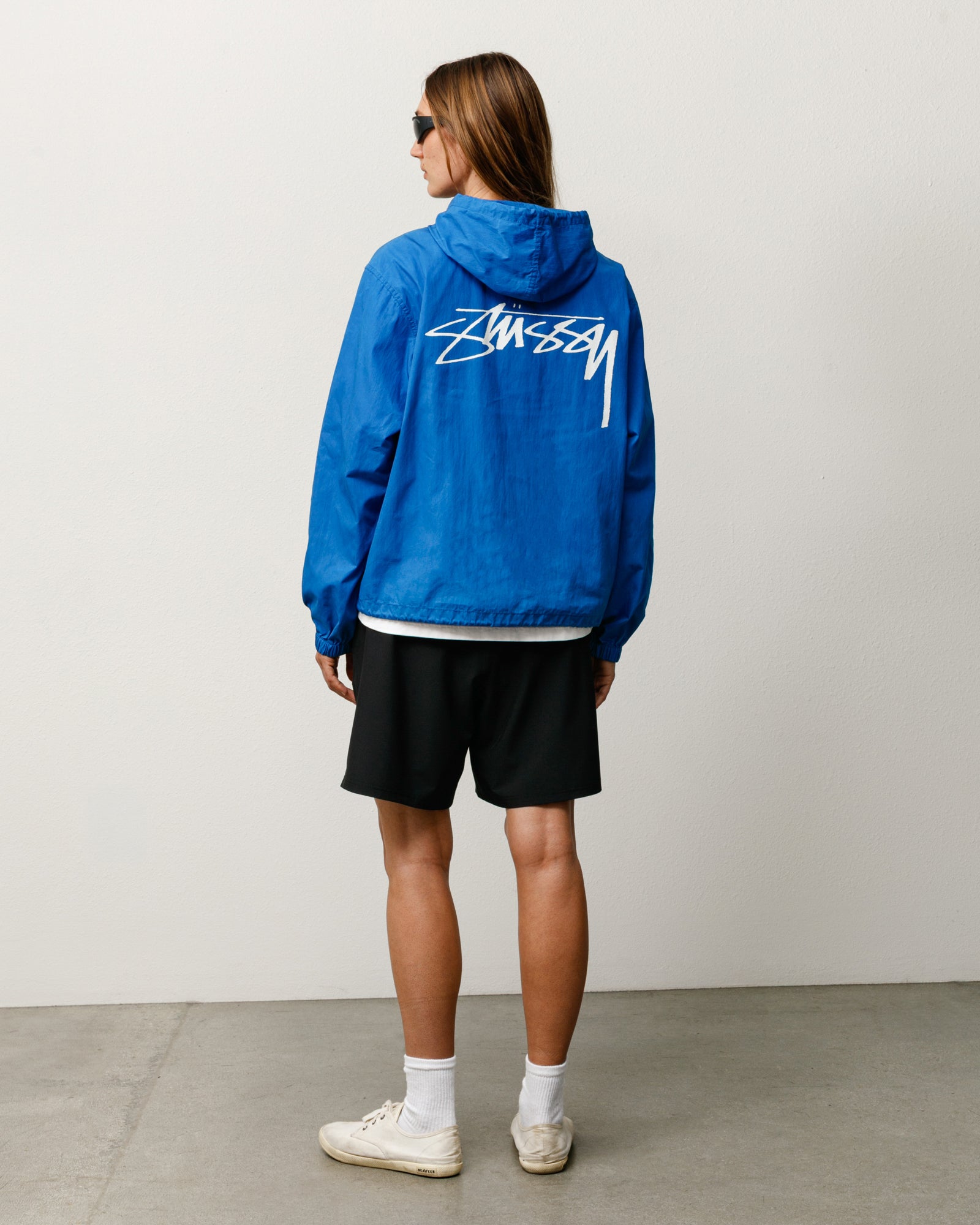 Beach Shell Cotton Wax Unisex Long Sleeve In Blue