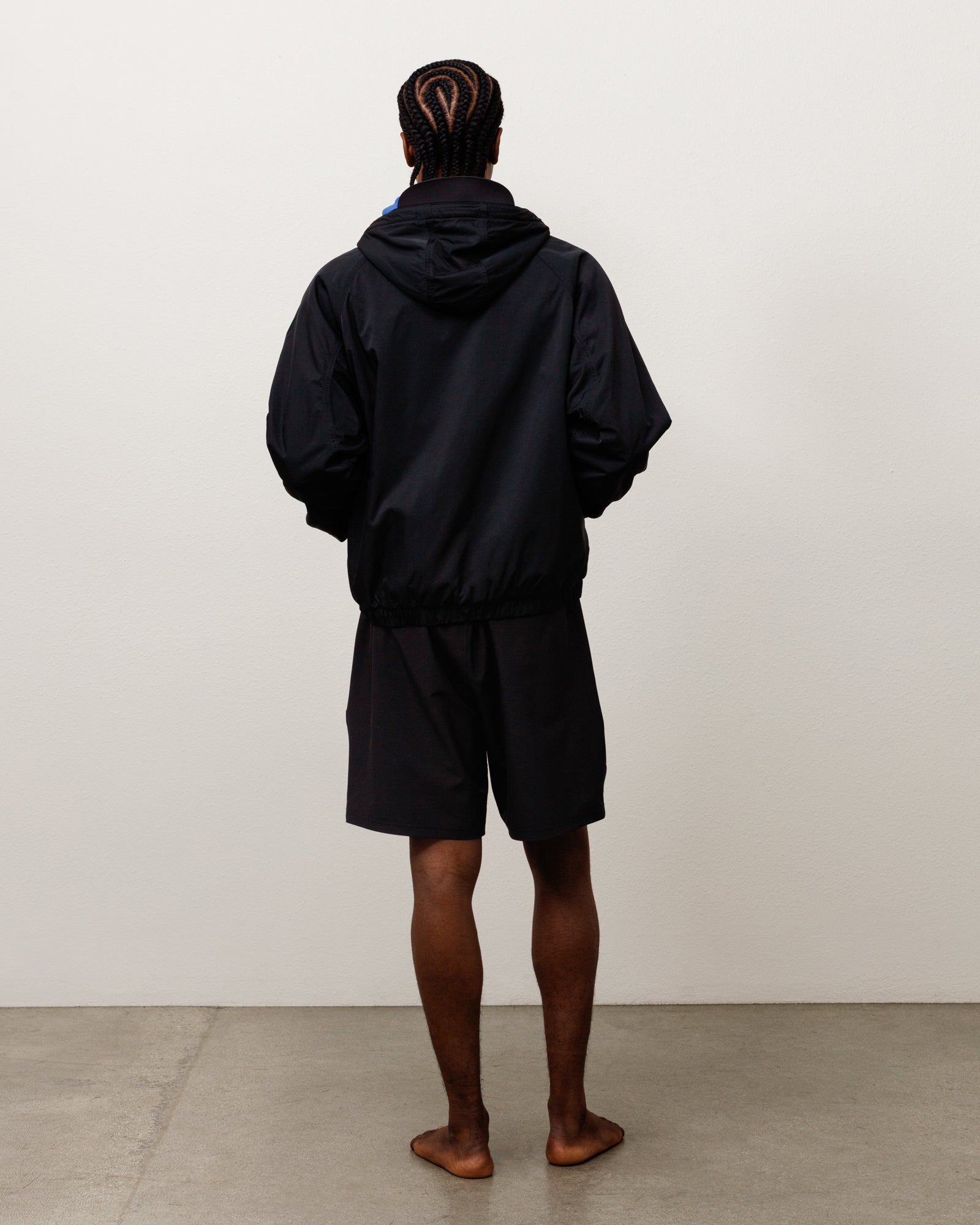 Coastline Hooded Jacket Unisex Long Sleeve In Black